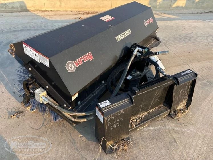 New Angle Broom in yard